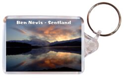 Ben Nevis - Scotland - Double Sided Large Keyring Key Fob Chain Ring Gift Present Souvenir S2