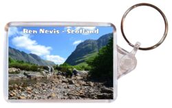 Ben Nevis - Scotland - Double Sided Large Keyring Key Fob Chain Ring Gift Present Souvenir S3