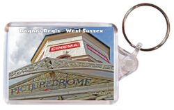 Bognor Regis - West Sussex - Double Sided Large Keyring Key Fob Chain Ring Gift Present Souvenir E3