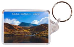 Brecon Beacons - Wales - Double Sided Large Keyring Key Fob Chain Ring Gift Present Souvenir W1