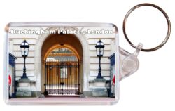 Buckingham Palace - London - Double Sided Large Keyring Key Fob Chain Ring Gift Present Souvenir E2