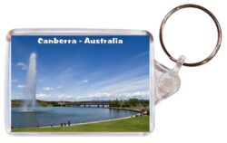 Canberra - Australia - Double Sided Large Keyring Key Fob Chain Ring Gift Present Souvenir A3