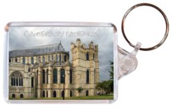 Canterbury Cathedral - Kent - Double Sided Large Keyring Key Fob Chain Ring Gift Present Souvenir E1