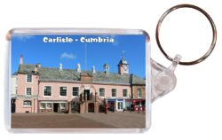 Carlisle - Cumbria - Double Sided Large Keyring Key Fob Chain Ring Gift Present Souvenir E2