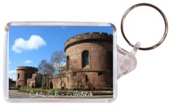 Carlisle - Cumbria - Double Sided Large Keyring Key Fob Chain Ring Gift Present Souvenir E2