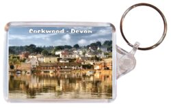 Cockwood - Devon - Double Sided Large Keyring Key Fob Chain Ring Gift Present Souvenir E1