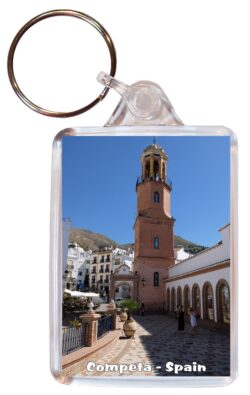 Competa - Spain - Double Sided Large Keyring Key Fob Chain Ring Gift Present Souvenir S1