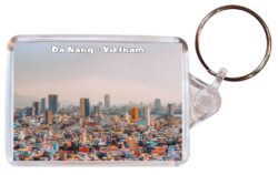 Da Nang - Vietnam - Double Sided Large Keyring Key Fob Chain Ring Gift Present Souvenir V3