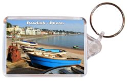 Dawlish - Devon - Double Sided Large Keyring Key Fob Chain Ring Gift Present Souvenir E2