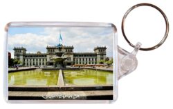 Guatemala- Double Sided Large Keyring Key Fob Chain Ring Gift Present Souvenir G1