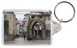 Guimares - Portugal - Double Sided Large Keyring Key Fob Chain Ring Gift Present Souvenir P1