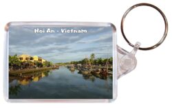Hoi An - Vietnam - Double Sided Large Keyring Key Fob Chain Ring Gift Present Souvenir V3