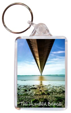 The Humber Bridge - Double Sided Large Keyring Key Fob Chain Ring Gift Present Souvenir E2