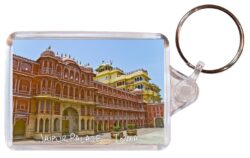 Jaipur Palace - India - Double Sided Large Keyring Key Fob Chain Ring Gift Present Souvenir I1