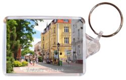 Kartuzy - Poland - Double Sided Large Keyring Key Fob Chain Ring Gift Present Souvenir P1