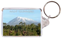 Mount Kilimanjaro - Tanzania - Double Sided Large Keyring Key Fob Chain Ring Gift Present Souvenir T1