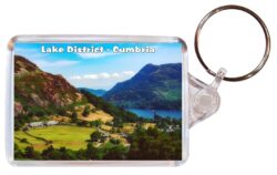 Lake District - Cumbria - Double Sided Large Keyring Key Fob Chain Ring Gift Present Souvenir E4