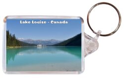 Lake Louise - Canada - Double Sided Large Keyring Key Fob Chain Ring Gift Present Souvenir C2