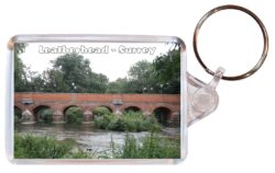 Leatherhead - Surrey - Double Sided Large Keyring Key Fob Chain Ring Gift Present Souvenir E2