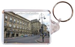 Leeds - Yorkshire - Double Sided Large Keyring Key Fob Chain Ring Gift Present Souvenir E4