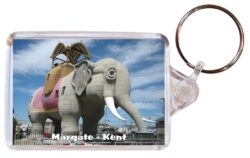 Margate - Kent - Double Sided Large Keyring Key Fob Chain Ring Gift Present Souvenir E1