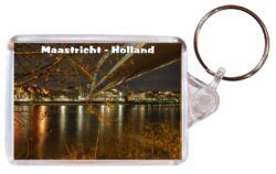 Maastricht - Holland/Netherlands - Double Sided Large Keyring Key Fob Chain Ring Gift Present Souvenir H4