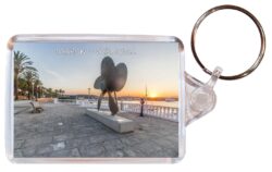 Mahon - Menorca - Spain - Double Sided Large Keyring Key Fob Chain Ring Gift Present Souvenir S2