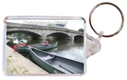 Maidstone - Kent - Double Sided Large Keyring Key Fob Chain Ring Gift Present Souvenir E4