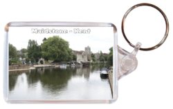 Maidstone - Kent - Double Sided Large Keyring Key Fob Chain Ring Gift Present Souvenir E5