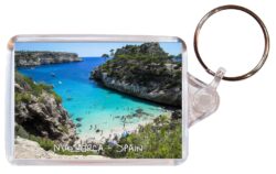 Mallorca - Spain - Double Sided Large Keyring Key Fob Chain Ring Gift Present Souvenir S5