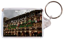 Mexico City - Double Sided Large Keyring Key Fob Chain Ring Gift Present Souvenir M2