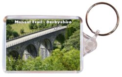 Monsal Trail - Derbyshire - Double Sided Large Keyring Key Fob Chain Ring Gift Present Souvenir E1