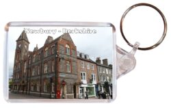 Newbury - Berkshire - Double Sided Large Keyring Key Fob Chain Ring Gift Present Souvenir E2