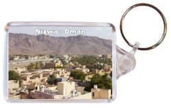 Nizwa - Oman - Double Sided Large Keyring Key Fob Chain Ring Gift Present Souvenir M1