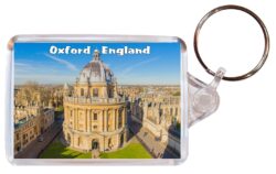 Oxford - Oxfordshire - Double Sided Large Keyring Key Fob Chain Ring Gift Present Souvenir E4