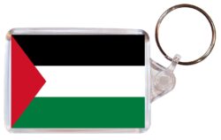Palestine Flag - Double Sided Large Keyring Key Fob Chain Ring Gift Present Souvenir P1