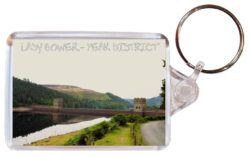 Lady Bower - Peak District - Double Sided Large Keyring Key Fob Chain Ring Gift Present Souvenir E1