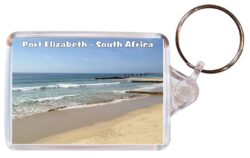 Port Elizabeth - South Africa - Double Sided Large Keyring Key Fob Chain Ring Gift Present Souvenir SA5