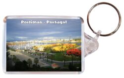 Portimao - Algarve - Portugal - Double Sided Large Keyring Key Fob Chain Ring Gift Present Souvenir P3