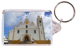 Portimao - Algarve - Portugal - Double Sided Large Keyring Key Fob Chain Ring Gift Present Souvenir P6