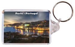 Porto - Portugal - Double Sided Large Keyring Key Fob Chain Ring Gift Present Souvenir P5