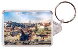 Porto - Portugal - Double Sided Large Keyring Key Fob Chain Ring Gift Present Souvenir P7