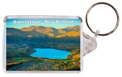 Queenstown - New Zealand - Double Sided Large Keyring Key Fob Chain Ring Gift Present Souvenir NZ2