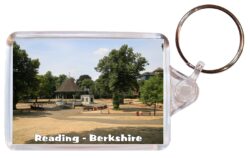 Reading - Berkshire - Double Sided Large Keyring Key Fob Chain Ring Gift Present Souvenir E2