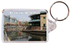 Reading - Berkshire - Double Sided Large Keyring Key Fob Chain Ring Gift Present Souvenir E5