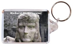 Richard III - Leicester - Double Sided Large Keyring Key Fob Chain Ring Gift Present Souvenir E1