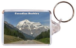 Canadian Rockies - Canada - Double Sided Large Keyring Key Fob Chain Ring Gift Present Souvenir C3