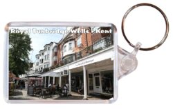 Royal Tunbridge Wells - Kent - Double Sided Large Keyring Key Fob Chain Ring Gift Present Souvenir E3