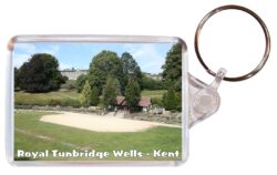 Royal Tunbridge Wells - Kent - Double Sided Large Keyring Key Fob Chain Ring Gift Present Souvenir E4
