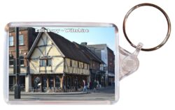 Salisbury - Wiltshire - Double Sided Large Keyring Key Fob Chain Ring Gift Present Souvenir E2